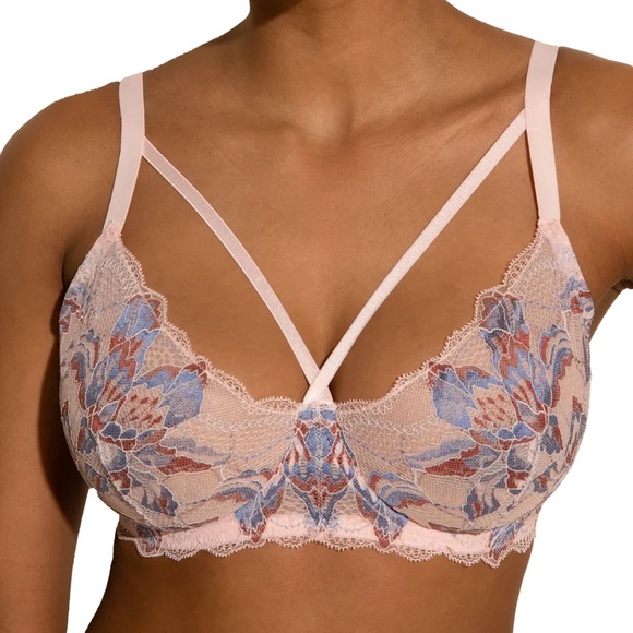 Cosabella Paradiso Lace Demi Bra - Pink Lilly- Size 36D- NWT - Picture 5 of 6
